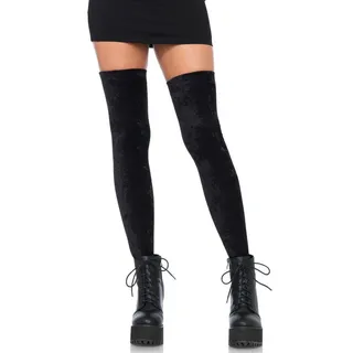 Leg Avenue Halterlose Strümpfe Halterlose Strümpfe Blickdicht schwarz Einheitsgröße 36 bis 40 schwarz