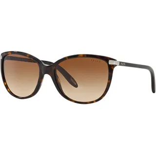 Ralph Damen RA 5160 Essential Ralph Logo Cateye Sonnenbrille, 510/13, Dark Tortoise, Brown Grad - 57 (L)