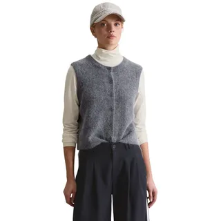 Marc O'Polo DENIM Strickweste aus Alpakawolle-Wolle-Mix grau L (40)
