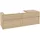 Waschbeckenunterschrank 160 x 55 cm Nordic Oak