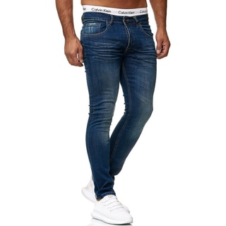 OneRedox Straight-Jeans 600JS (Jeanshose Designerjeans Bootcut, 1-tlg) Freizeit Business Casual blau 30