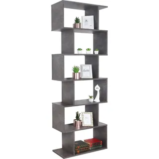 Ricoo Bücherregal 192 x 70 x 25 cm Grau