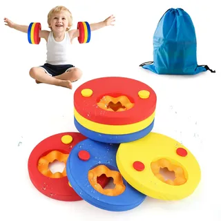Schwimmscheiben für Kinder 3-6 Jahre- 6Pcs Schwimmscheiben Baby, Schwimmflügel Kinder, Eva Schaum Schwimmscheibe Swimming Discs Schwimmringe für Arme Schwimmbad Strand Schwimmen zu Lernen Junge Mädche