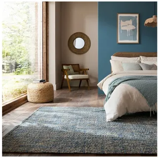 Flair Rugs Heather Wollteppich 120 x 170 cm Blau