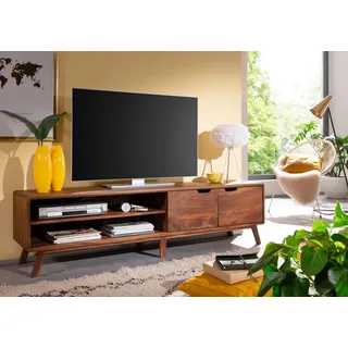 Massivmoebel24 MALMÖ TV-Board 180x40x48 cm Walnuss Holz