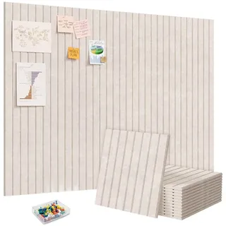 AFKSMILE Pinnwand 120x90cm Pinnwand Korkplatte,Selbstklebend Dekorativ Pinnwand aus Filz beige
