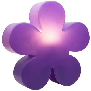 8 seasons DESIGN LED Gartenleuchte Shining Flower Violett Kunststoff 60 cm