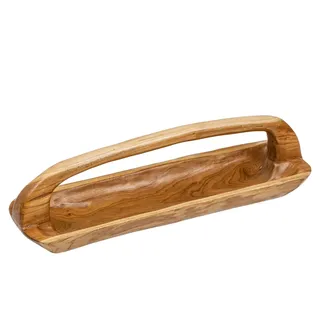 Riess-Ambiente Holzschale BALI 60cm mit Griff natürliche Maserung handmade