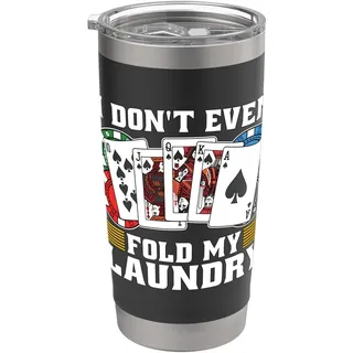 Ich lege nicht einmal meine Wäsche auf Casino Dealer Classic Blackjack Doppelwandiger Edelstahl-Thermobecher