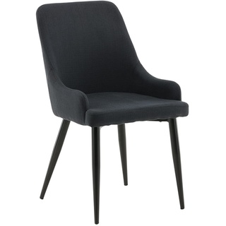 Venture Home Black Plaza Dining Chair Legs Fabric, 588649
