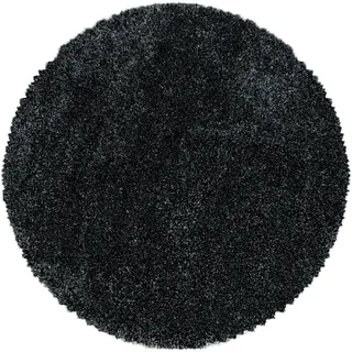 Ayyildiz Fluffy 3500 Hochflorteppich Ø 160 cm anthrazit