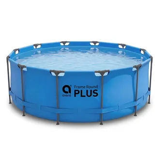 Avenli Frame Plus Pool 366x100cm ohne Zubehör, blau Stahlrahmenpool rund, 8.816 L Aufstellpool Framepool Gartenpool Schwimmbecken Swimmingpool