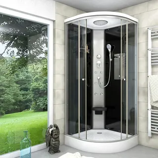 SeniorBad Duschkabine Fertigdusche Dusche Komplettkabine D10-13T0 90x90 cm ohne 2K Scheiben Versiegelung