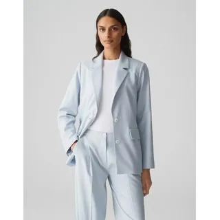 Opus Damen Blazer | Strukturierter Blazer JAOMI Regular mit Leinen Oxford Blue, 38