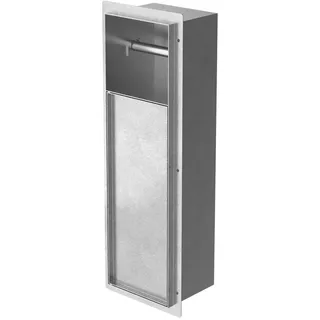 luxebath Unterputz-Schrankmodul Silber aus Edelstahl 60x20x10 cm