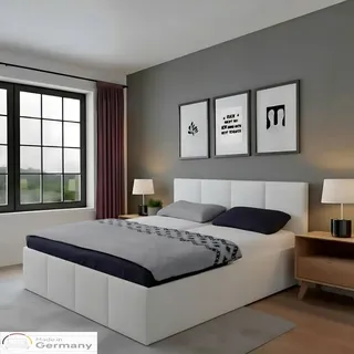 Halmon Schlafkomfort Betten Dalas 180 x 200 cm H2 Weiß