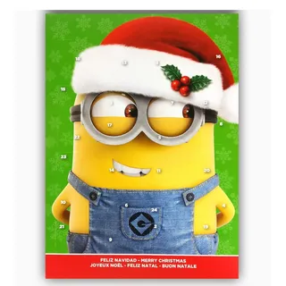 Kalender Minion 75 g Schokolade Adventskalender Weihnachtskalender Kinder Weihnachten (grün)