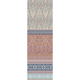 Plaid FLEURESSE "Plaid" Wohndecken Gr. B/L: 180 cm x 270 cm, bunt (beere, blau) Baumwolldecken