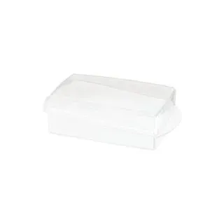 Curver Butterdose transparent B/H/L: ca. 10x6x18 cm - transparent, weiß