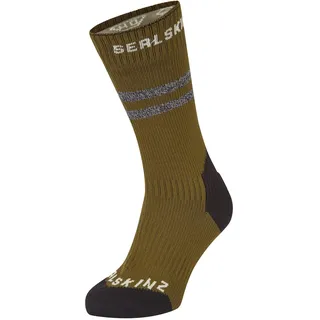 Sealskinz, Unisex, Sportsocken, Runton (47 - 49), Grün, Braun