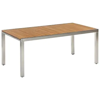Merxx Keros Ausziehtisch 180(240)x100x74 cm Beige/Silber