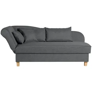 Max Winzer Recamiere Flachgewebe 3-Sitzer Grau