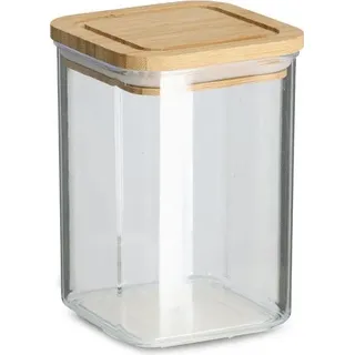 Zeller Present Vorratsdose m. Bambusdeckel, 800 ml, Kunststoff, Vorratsbehälter, Transparent