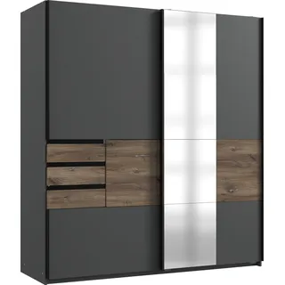 WIMEX Schwebetürenschrank Bamberg 180 x 198 x 65 cm Grau