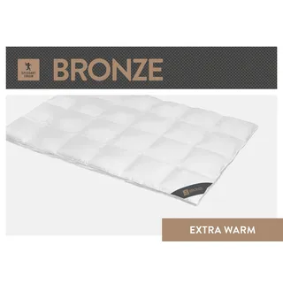 SPESSARTTRAUM Daunendecke Bronze extra warm, Daunen, 10% Federn 155x220 cm