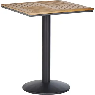 Beliani Palmi Gartentisch 60 x 60 x 75 cm Braun/Schwarz