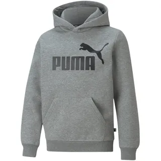 Puma Essentials Big Logo Fleece-Hoodie Jungen medium gray heather 116