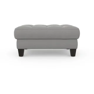 Stauraumhocker SIT & MORE "Westham", silber, B:101cm H:47cm T:66cm, 90% Polyester 10%Polyamid, Hocker, wahlewise mit/ohne Federkern