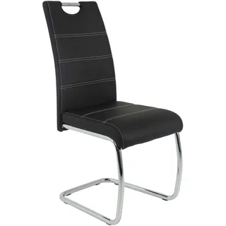 Hela Schwingstuhl Floh Kunstleder schwarz
