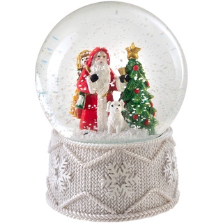WeRChristmas Weihnachts-Schneekugel mit Musik, Mehrfarbig, 15 cm