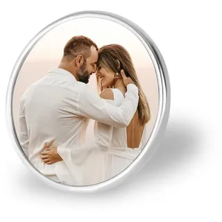 Dinikally Personalisierter Foto-Revers-Hut-Pin Benutzerdefinierte Foto-Krawattennadel (STY3)