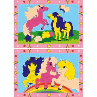 Ravensburger Süße Ponys Malen nach Zahlen 5 St. mehrfarbig