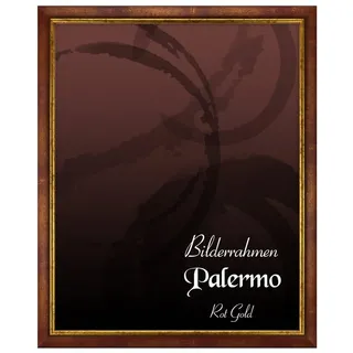 Einzelrahmen Bilderrahmen Palermo, (1 Stück), 70x100 cm, Rot Gold, Holz rot 70 cm x 100 cm