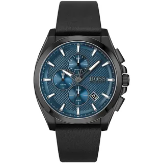 Boss Herren Armbanduhr Chronograph Grandmaster 1513883 Blau, 46mm