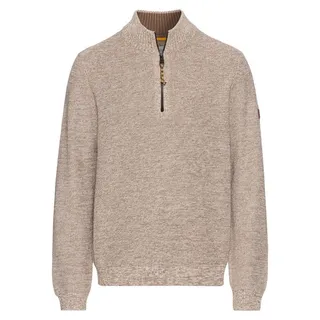 CAMEL ACTIVE Herren Stricktroyer aus Baumwollmix Sand menswear-3XL