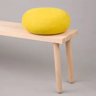 myfelt Kata Pouf Schurwolle 38 x 14 x 38 cm Grün