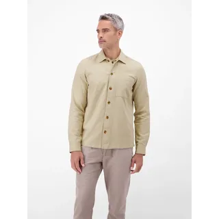 Lerros Langarmhemd Overshirt unifarben Beige L