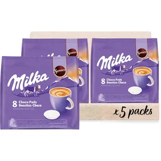 Senseo Milka Kakao Pads, 5 x 8 Getränke, 40 Kaffeepads,