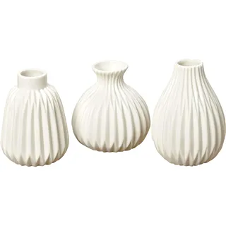 Boltze Vase Esko 3er-Set weiß