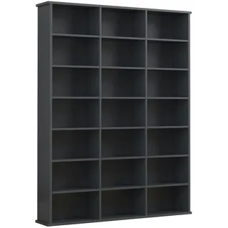 VCM Holz CD DVD Standregal Bücherregal Medienregal Raumteiler Deko Regal Megosa M