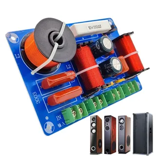 Generisch 3 -Wege Crossover | Crossover | Audio - Hochtöner Crossover | Multi-Wege-Kompakt-Frequenzteiler mit hoher Ausgabe für Reparaturwartungsmodifikations-Soundsysteme Audio-Systeme Verbess