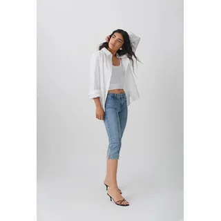 Gina Tricot - Capri jeans - Low waist jeans - Blau - 32 - Dame - Blau - 32
