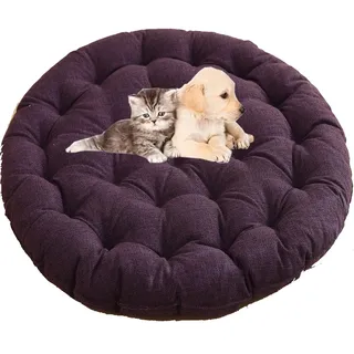HKJGNH Stuhlkissen Rund Bodenkissen, Sitzkissen Größe rund Durchmesser: 65cm/70cm, für Indoor und Outdoor,Dicke Polsterung Stuhlauflage(K3,Diameter 70x9cm)