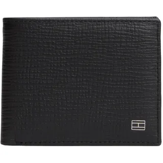TOMMY HILFIGER Herren Flag Mini Leder Geldbörse, Schwarz (Schwarz), One Size
