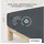 Baumwolle 90 x 190 - 100 x 220 cm gray deep