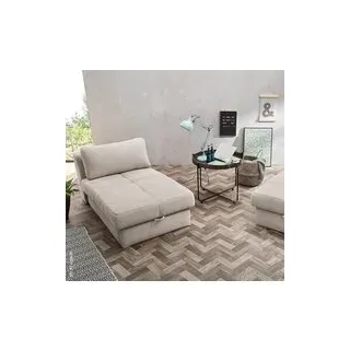 Recamiere  beige Microfaser B/H/T: ca. 93x205x78 cm - Beige